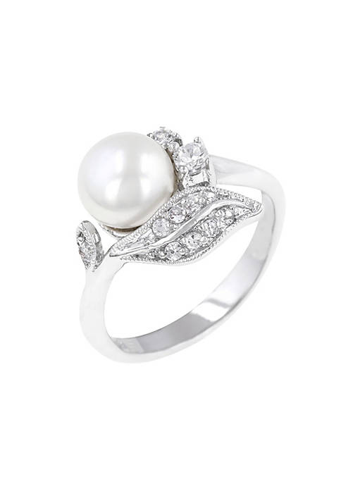 J Goodin Fashion Jewelry Fleur Pearl Ring