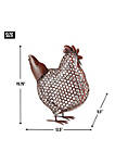 Modern Decorative Chicken Wire Chicken Sculpture