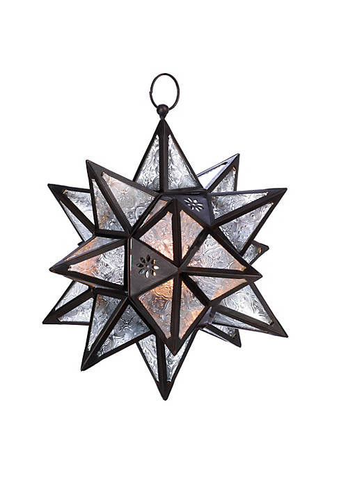 Koehler Modern Decorative Hanging Moroccan Star Lantern