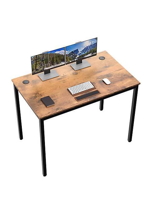 Eureka Modern 39 Inch Computer Office Desk, Black