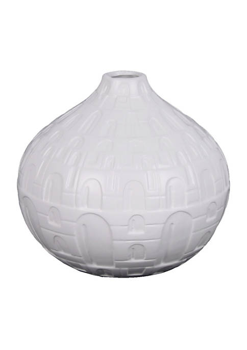 Urban Trends Collection Ceramic Short Round Bellied Vase