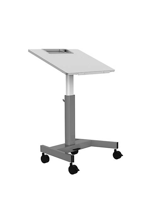 Luxor Pneumatic Adjustable Height Flip-Top Student Desk/Nesting