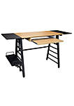 Ashwood Convertible Desk - Ashwood / Graphite