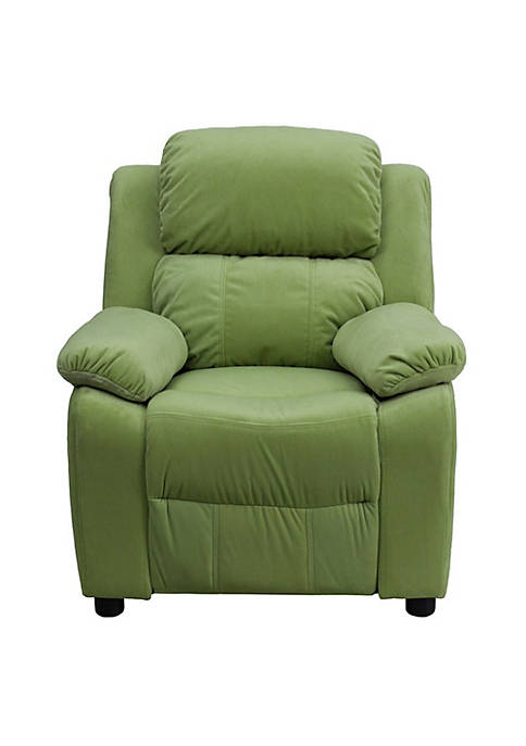 Flash Furniture Deluxe Heavily Padded Contemporary Avocado Kids
