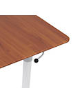 Sierra Adjustable Height Desk - White and Cherry