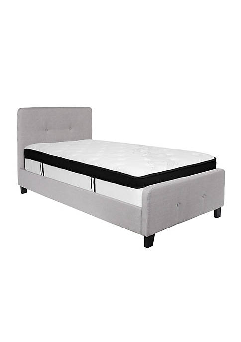 Flash Furniture Tribeca Twin Size Tufted Upholstered Platform