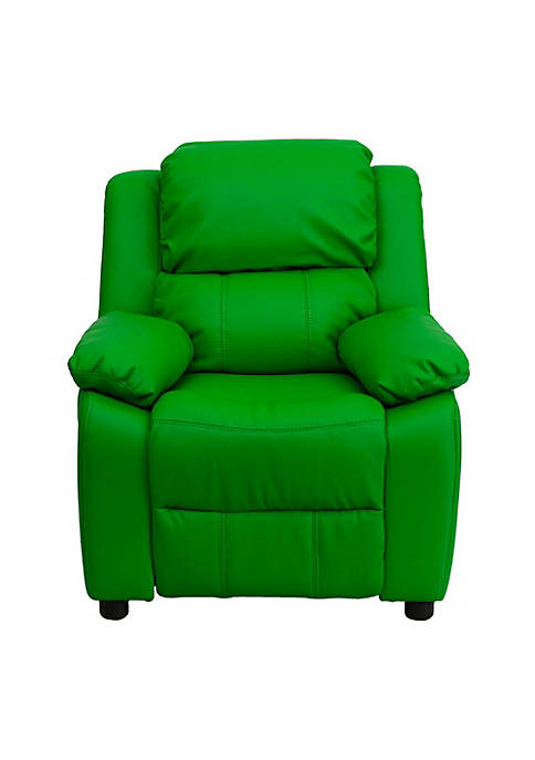 Flash Furniture Deluxe Heavily Padded Contemporary Green Vinyl