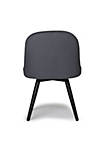 Dome Armless Swivel Dining / Office Chair - Charcoal Grey