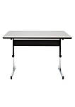 Modern Decorative Adapta Desk 48" - Black and Spatter Gray