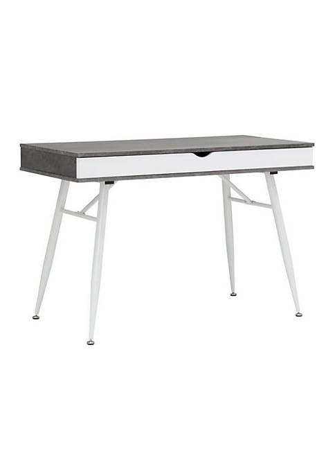Calico Designs Alcove Split Drawer Desk with Device