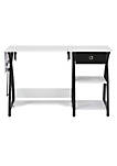 Comet Hobby and Sewing Desk - Black and White
