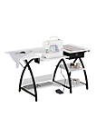 Comet Hobby and Sewing Desk - Black and White