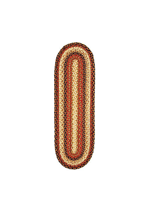 Home Spice Modern Decorative Russet Jute Braided Oval