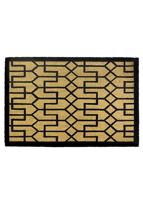 Koehler Traditional Decorative Buchanan Art Deco Coir Doormat