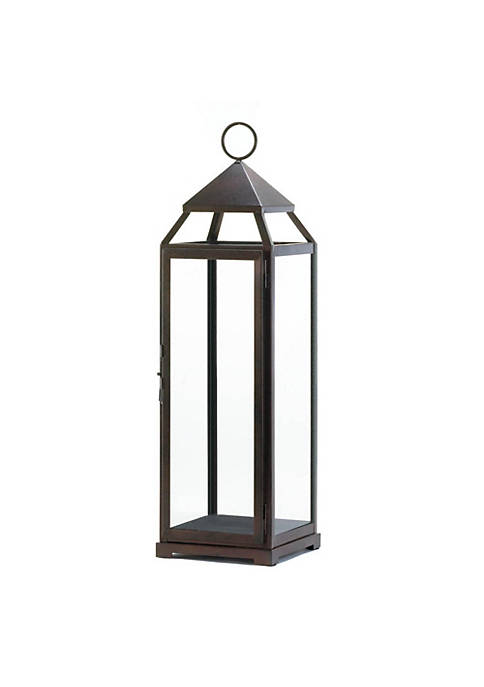 Modern Decorative Tall Bronze Contemporary Lantern