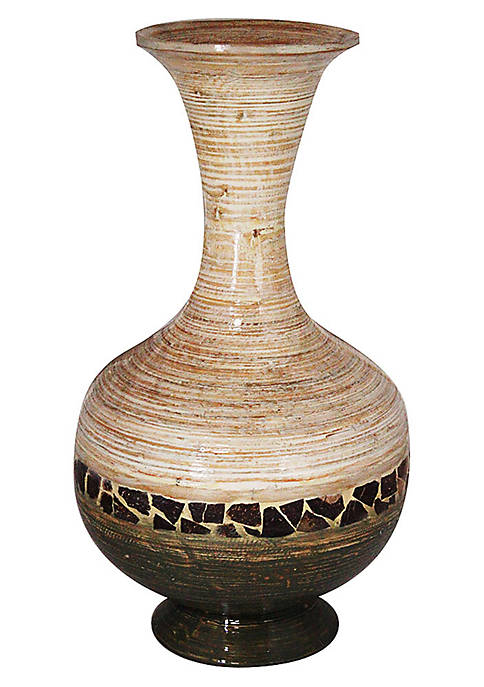HomeRoots Decor Cora 22&quot; Spun Bamboo Vase