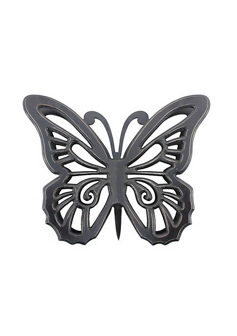HomeRoots Decor Rustic Butterfly Wooden Wall Decor