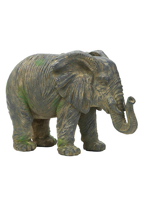 Accent Plus Home Decorative Weathered Elephant Statue