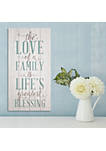 Modern Decorative The Love Of A Family Is A LifeS Greatest Blessing Wall Art