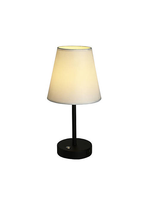 Cedar Hill 17 in. White Table Lamp with