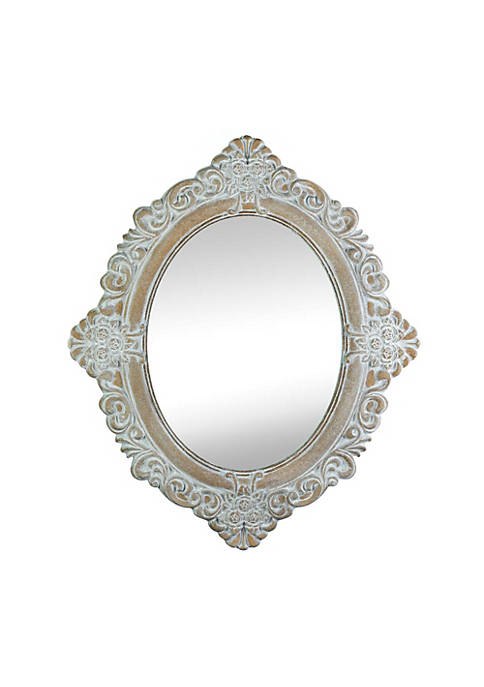 AEWholesale 10017104 Vintage Look Taupe Amelia Mirror