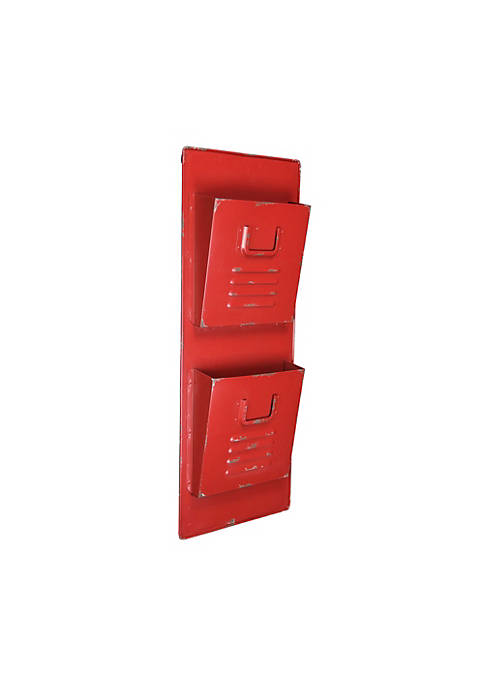 Cheung's Modern Decorative Wall Locker Metal Mail Holder,