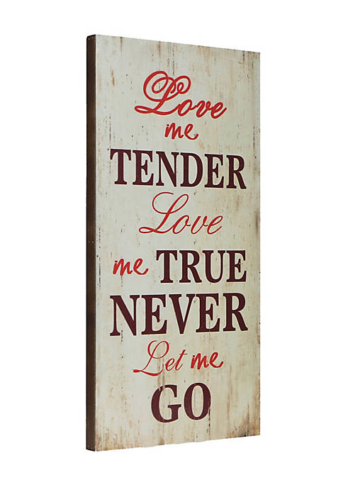 Cheung's Home Decorative Wall Art "Love Me Tender