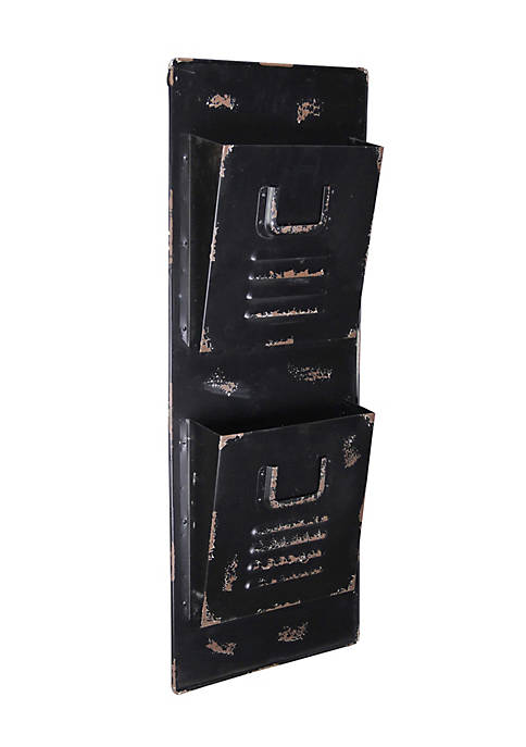 Cheung's Modern Decorative Wall Locker Metal Mail Holder,