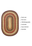Modern Decorative 13" x 19" Placemat Oval Gingerbread Jute Braided Accessories - 4 Pack