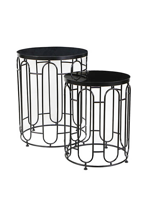 Cheung's Contemporary Decorative Mirrored Nesting Tables