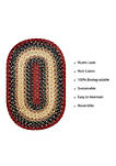 Modern Decorative 13" x 19" Placemat Oval Highland Jute Braided Accessories - 4 Pack