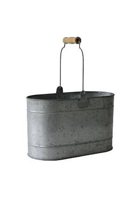 Cheungs FP-4010 Oval Galvanized Bucket with Metal Handle