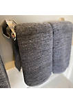 Eco-Melange Rayon Bamboo Cotton Towels, Hand Towel - 2pk, Charcoal