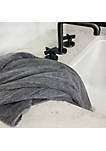 Eco-Melange Rayon Bamboo Cotton Towels, 1 Bath Sheet, 2 Hand Towels - Charcoal