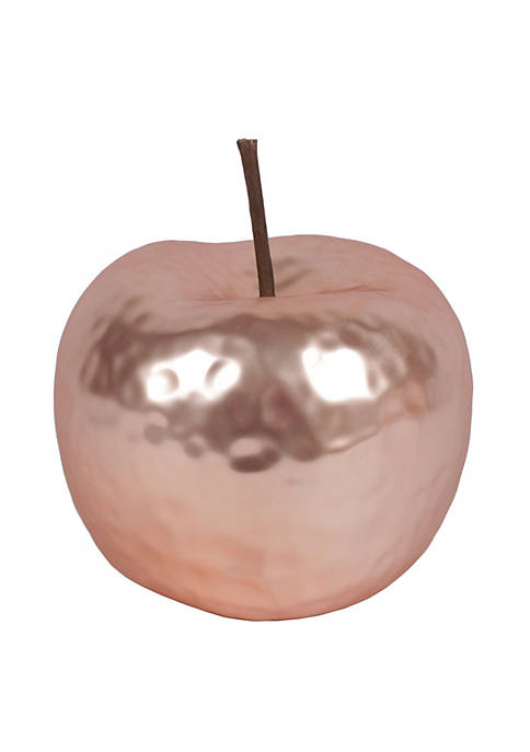 Urban Trends Collection Ceramic Apple Figurine Hammered with
