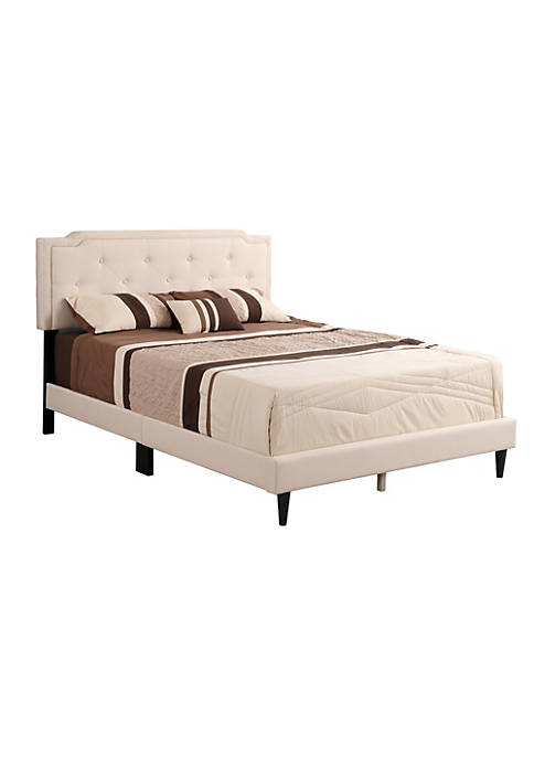 Passion Furniture Modern Deb Adjustable Queen Panel Bed,