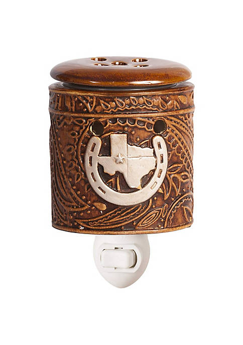 ScentSationals Home Fragrance Texas Leather Embossed Plug in