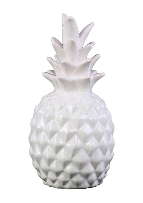 Urban Trends Collection Ceramic Pineapple Figurine Gloss Finish,