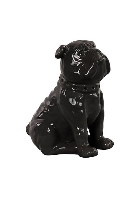 Urban Trends Collection Ceramic Sitting British Bulldog Figurine