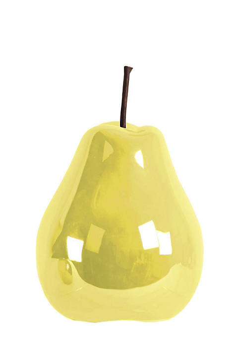 Urban Trends Collection Ceramic Pear Figurine Small Pearlescent