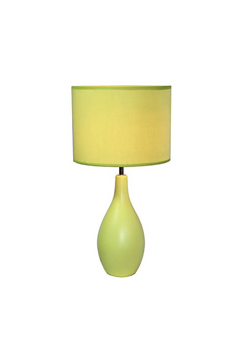 Simple Designs Modern Decorative Green Oval Base Ceramic