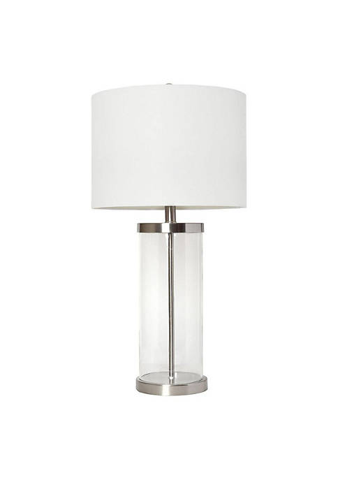 Elegant Designs LT3323-BSN Enclosed Glass Table Lamp&amp;#44;