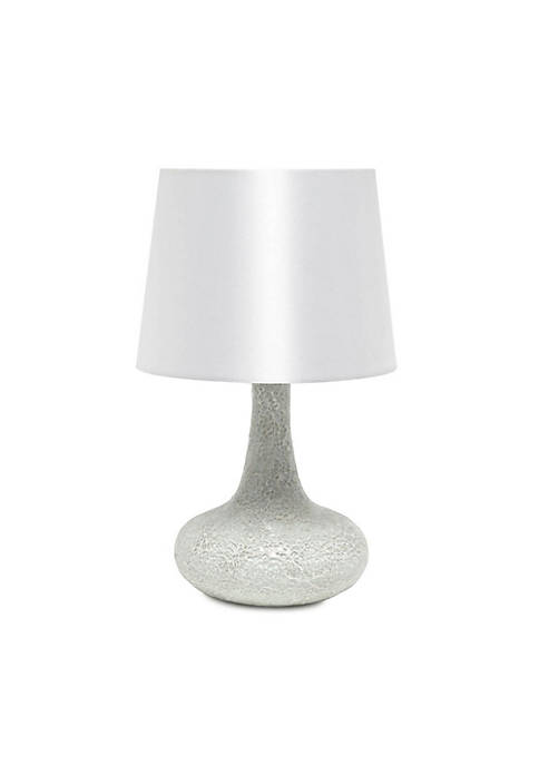 Simple Designs Mosaic Tiled Glass Genie Table Lamp