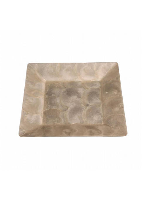 Cheungs CRKF-13 8.25 in. Square Capiz Tray