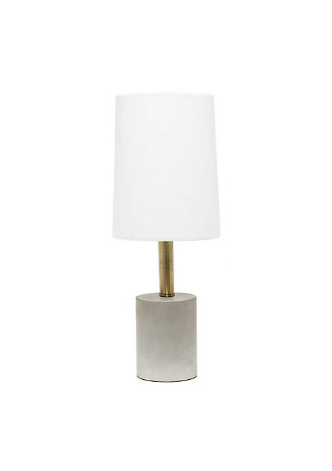 Lalia Home Antique Brass Concrete Table Lamp with