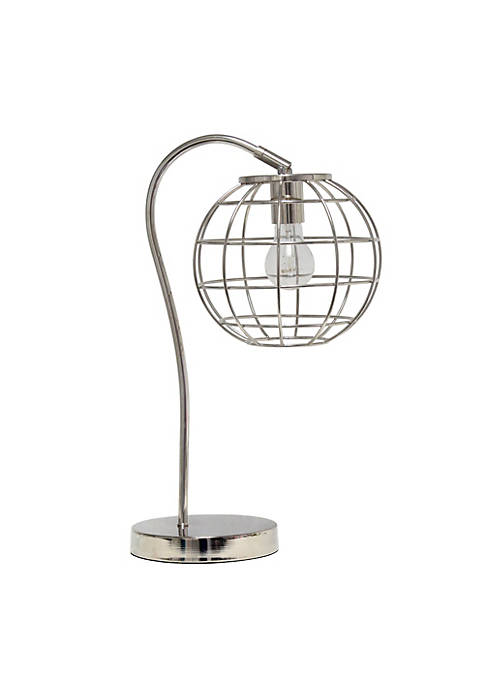 Elegant Designs Modern Decorative Caged In Metal Table