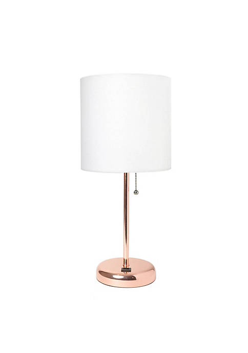 LimeLights Modern Decorative Rose Gold Stick Lamp with