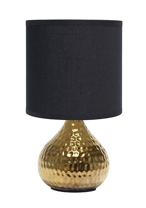 Simple Designs Modern Decorative Hammered Gold Drip Mini