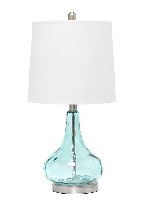 Elegant Designs Modern Decorative Clear Glass Table Lamp