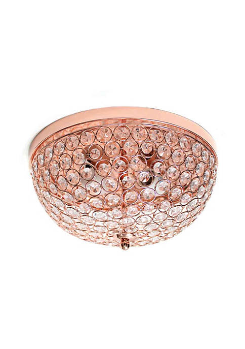 Elegant Designs Home Decorative 2 Light Elipse Crystal